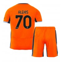 Billiga Inter Milan Alexis Sanchez #70 Barnkläder Tredje fotbollskläder till baby 2023-24 Kortärmad (+ Korta byxor)